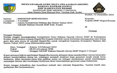 SE KOMPETISI BAHASA DAN SASTRA JAWA 2025 MGMP BAHASA JAWA KDR.